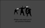 Ninjas cant touch you if...  